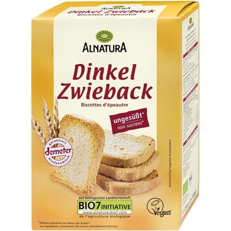 Alnatura biscottes d'épeautre bio 200g