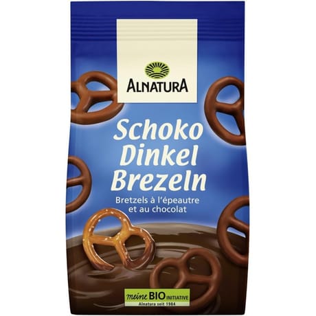 Alnatura bretzels à l'épeautre et au chocolat bio 100g