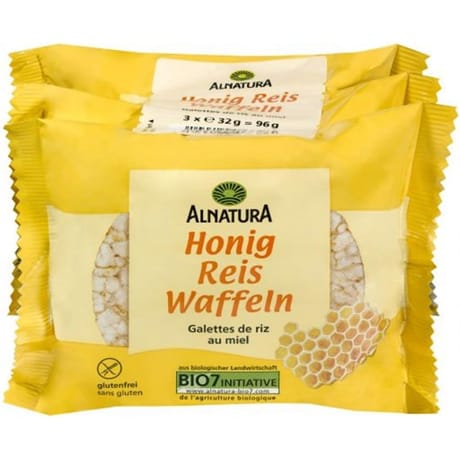 Alnatura galettes de riz au miel bio 96g