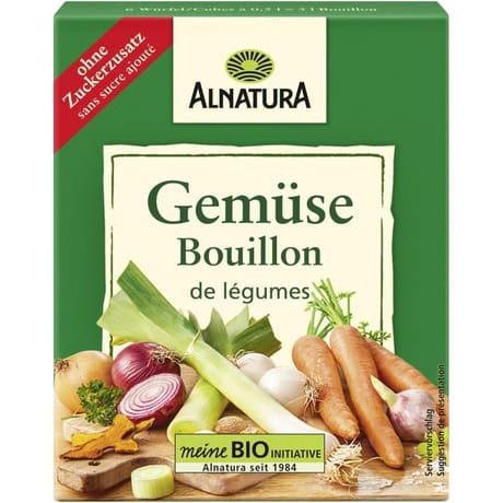 Alnatura cube de bouillon de légumes bio 66g