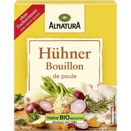 Alnatura cube de bouillon de poule bio 66g