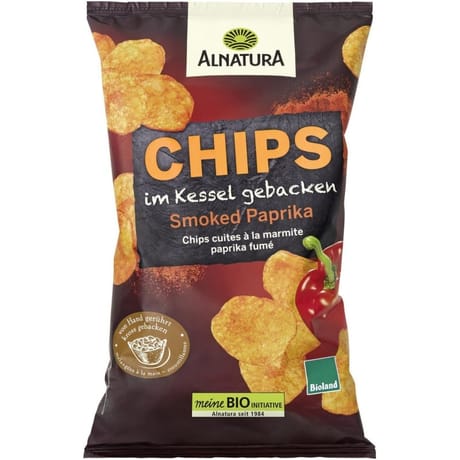 Alnatura chips cuites à la marmite paprika fumé bio 125g