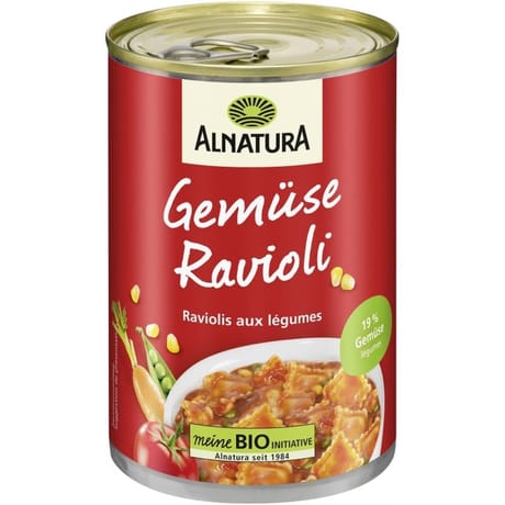 Alnatura raviolis aux légumes bio 400g