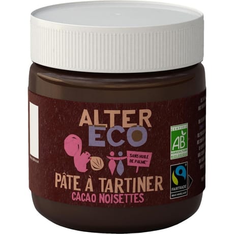 Alter Eco pâte à tartiner sans huile de palme bio 270g
