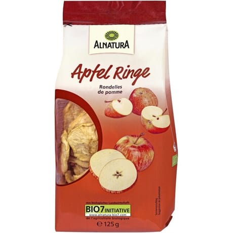 Alnatura rondelles de pomme bio 125g