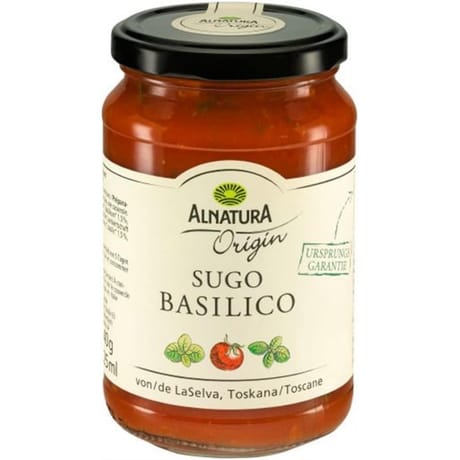 Alnatura origin sugo basilico bio 325g
