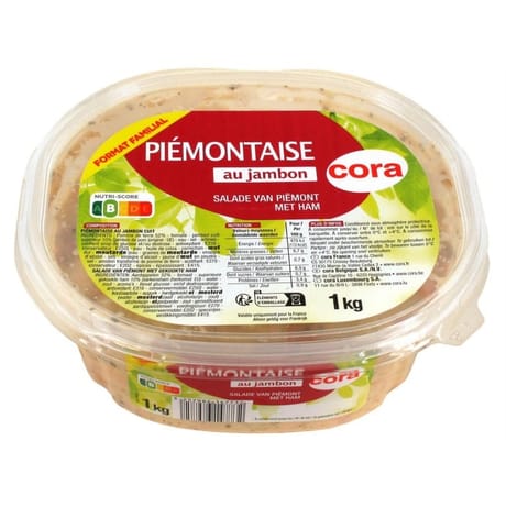 Cora piémontaise au jambon 1kg