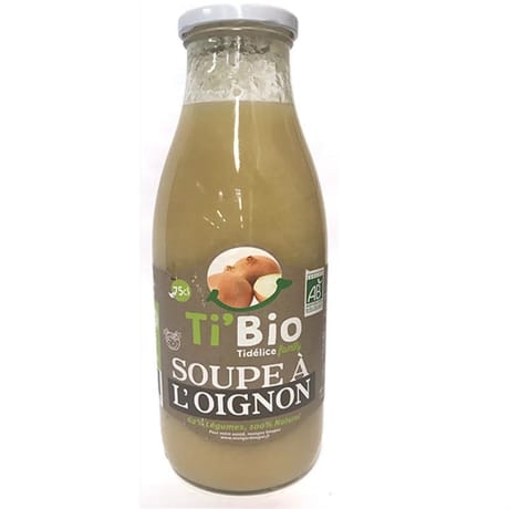 Soupe à l'oignon bio Tidelice 75cl