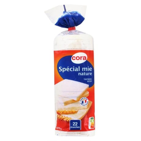 Cora spécial mie nature 22 tranches 475g