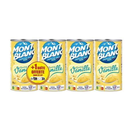 Mont blanc vanille 3x570g+1 offert