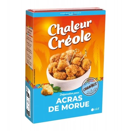 Chaleur Créole 10 préparations pour pâte à acras de morue 100g