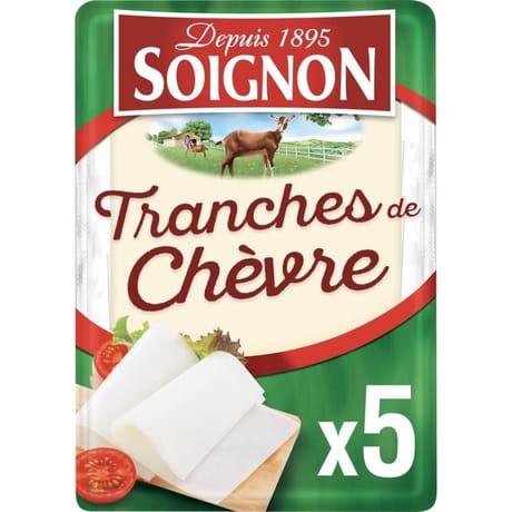 Soignon Les tranches de chèvre 150g