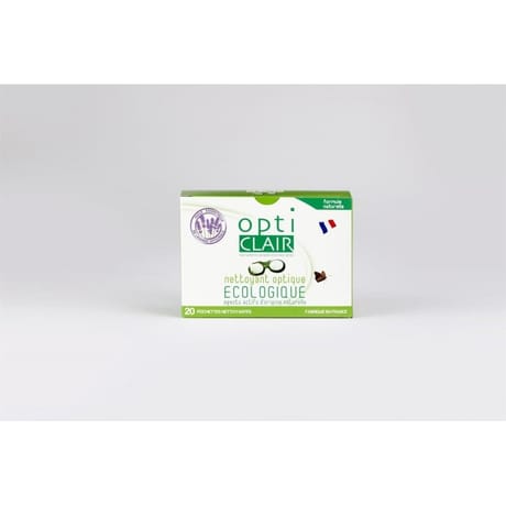 Opti clair lingette nettoyante optique écologique x20