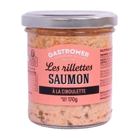 Rillettes de saumon à la ciboulette