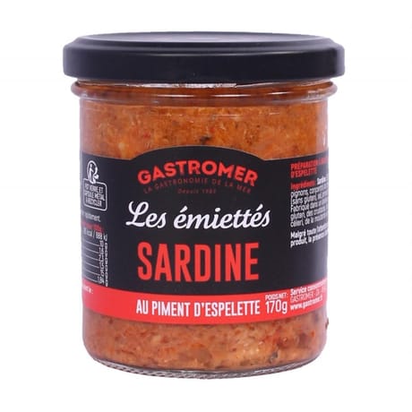 Emiettes sardine piment espelette