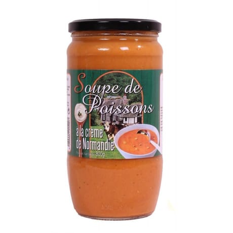 Soupe de poissons à la creme de normandie