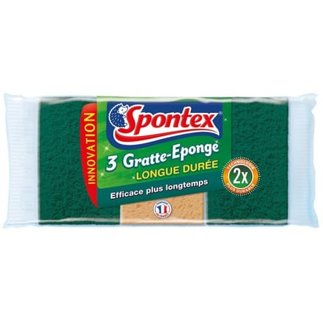 Gratte éponge longue dur ée x3