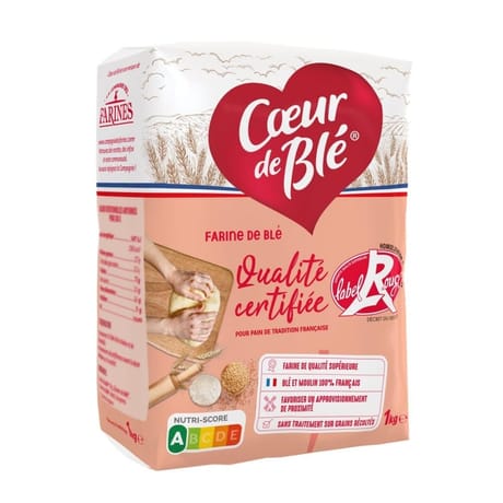 Coeur de blé farine de blé label rouge t65 1000g
