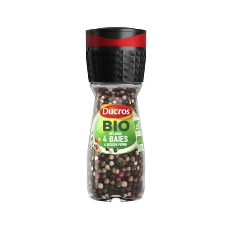 Ducros moulin mélange 4 baies bio 25g
