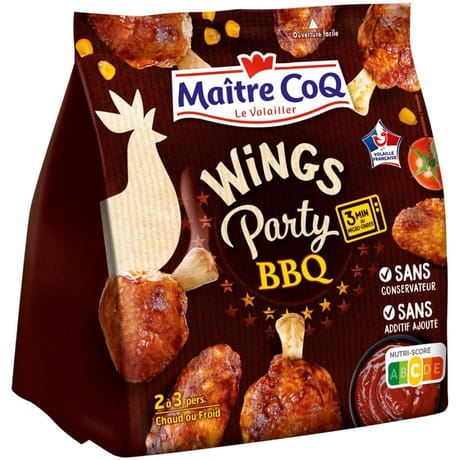 Maître Coq wings party barbecue 400g