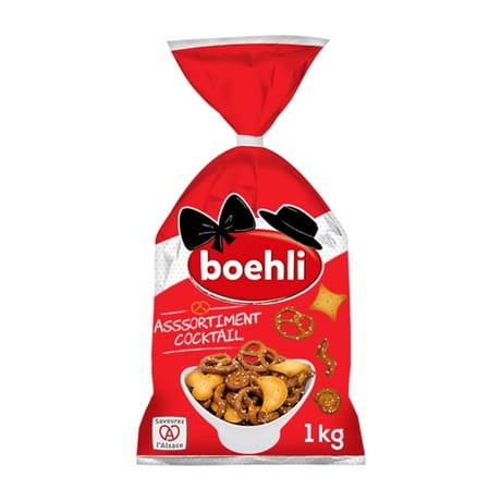 Boehli assortiment cocktail biscuits salés sachet 1kg