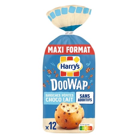 Harrys Doowap brioches sans additifs aux pépites de chocolat au lait x12 480g