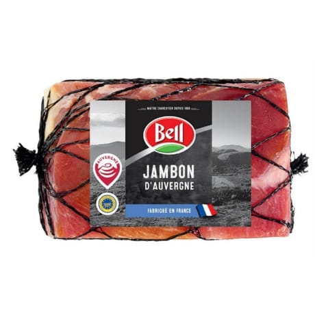 Veritable quart de jambon sec d'auvergne calibre 800g