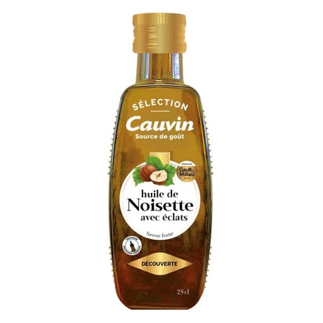 Cauvin huile de noisette avec éclats sélection 25cl