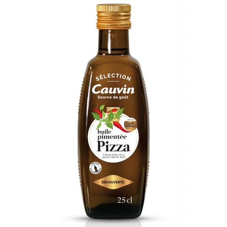 Cauvin huile pimentée pour pizzas sélection 25cl