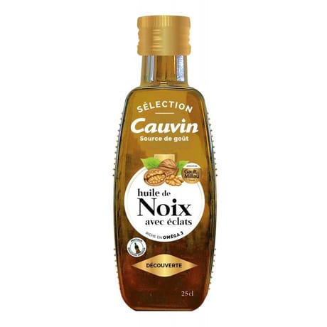 Cauvin huile de noix avec éclats sélection 25cl