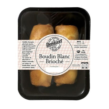 Demoizet boudin blanc brioché 2x130g