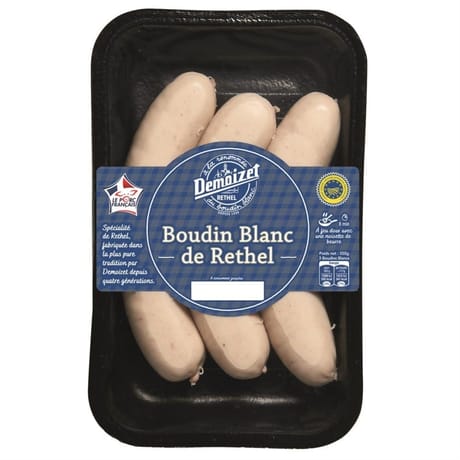 Demoizet boudin blanc de Rethel igp 350g