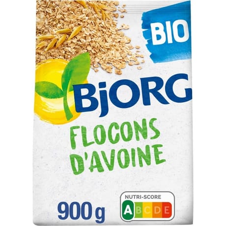 Bjorg flocons d'avoine céréale complète bio 900g