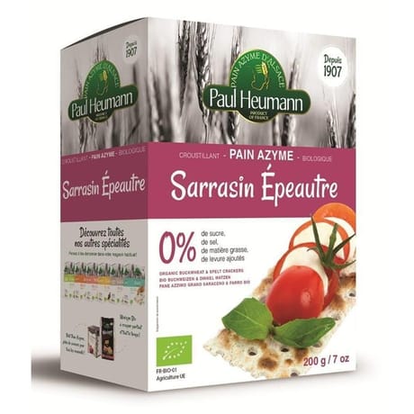 Paul Heumann pain azyme sarrasin et epeautre bio 200g