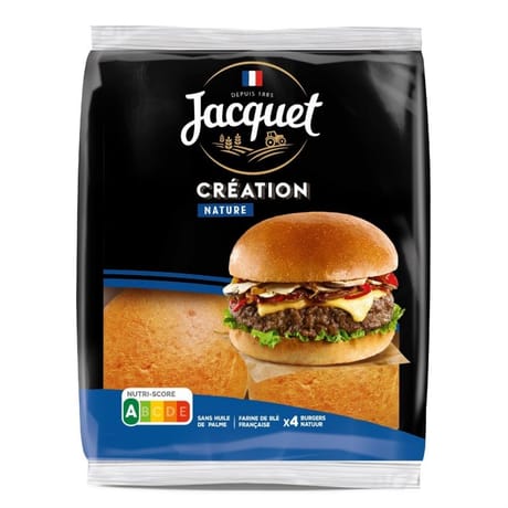 Jacquet 4 burgers création nature 260g