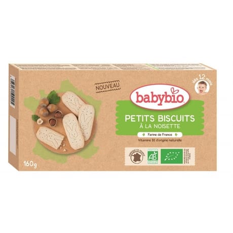Babybio petits biscuits à la noisette dès 12 mois 160g