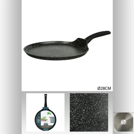 Poêle à crêpe aluminium forgé diamètre 28 cm "caractère"