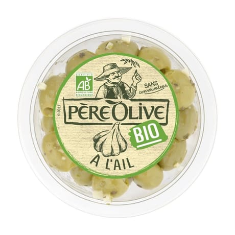Père olive olives bio ail & fines herbes 150g