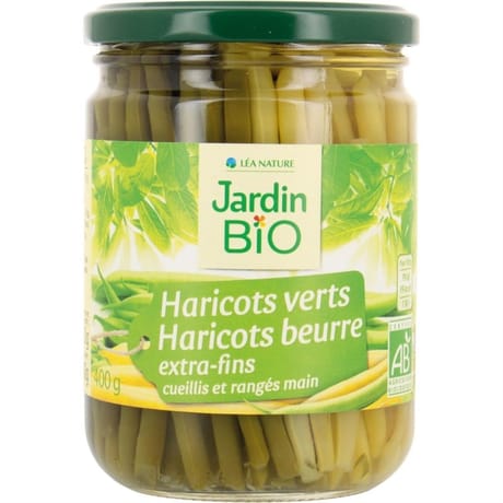 Jardin bio haricots verts & beurre bio 400g