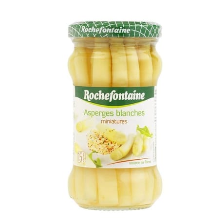 Rochefontaine asperges blanches miniatures bocal 21cl 190g