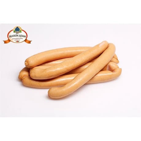 Saucisse viennoise supérieure sous gaz