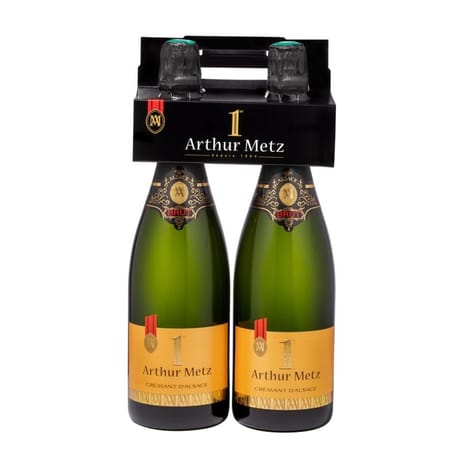 1er d'Arthur pack brut aop crémant d'Alsace blanc 2x75cl 12.5%vol