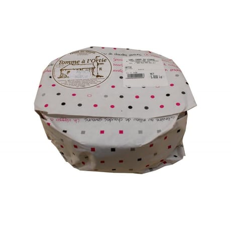 Tomme à l'ortie - lait thermisé de vache -