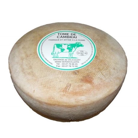 Tomme de cambrai  saveurs en or - au lait cru de vache - 26%mg/poids total