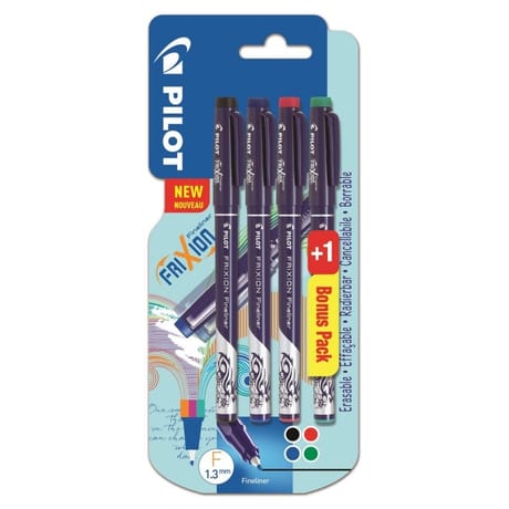 Frixion fineliner 3+1 bonus pack