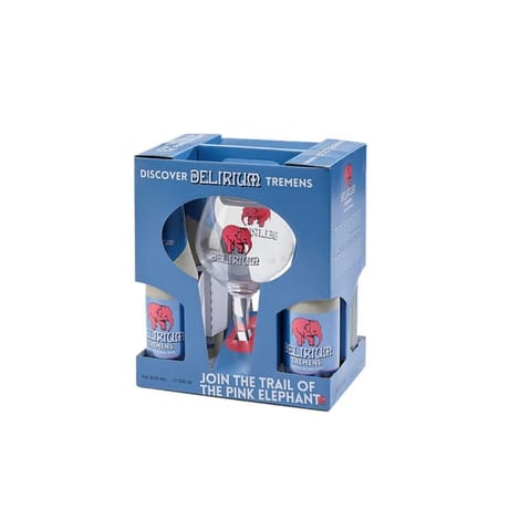 Délirium coffret bière 4x33cl + 1 verre 8.5%vol