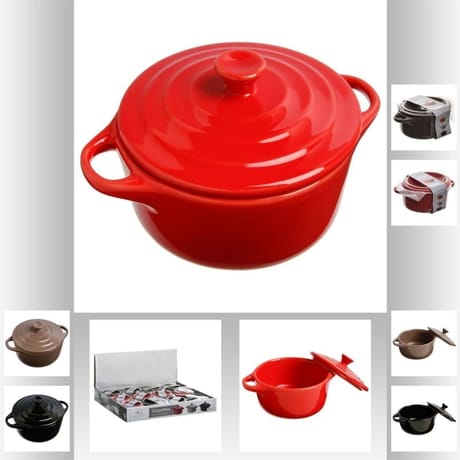 Petite cocotte en grès diamètre 10 cm