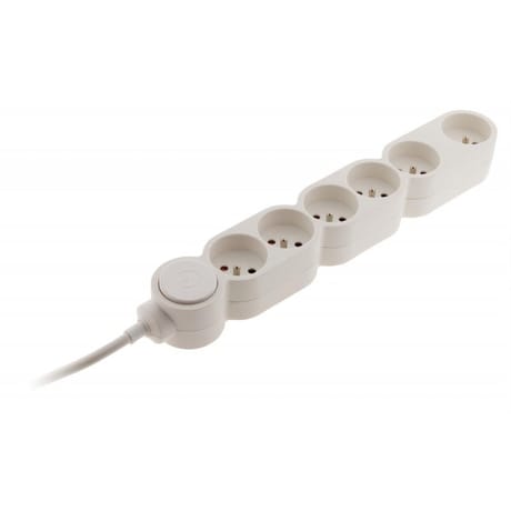 Home bloc 6 prises + fiche parafoudre 480g