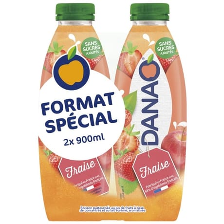 Danao fraise 2 x 900ml