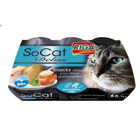 Riga socat deliss thon-coquille St Jacques x6 132g